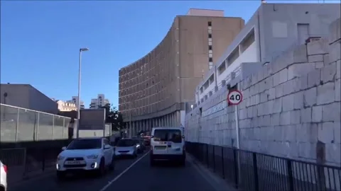 Timelapse Gibraltar to border Stock Footage 164949907