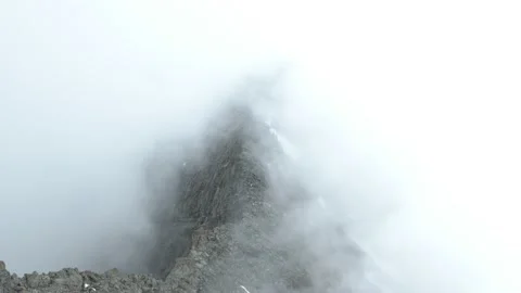 Timelapse of a glacier mountain with clouds Stock Footage 194838034