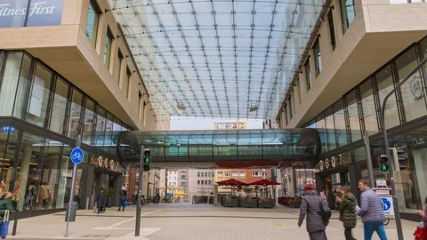 Timelapse Glas Building Mannheim Видео 113343025