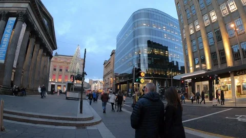 Timelapse of glasgow city centre. Stock Footage 100408760