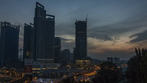Timelapse golden sunrises Stock Footage 79942734