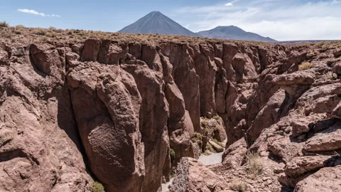 Timelapse - Gorge Below Vulcano Licancabur Stock Footage 296181370