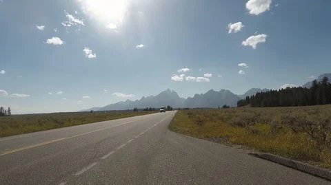 Timelapse at Grand Teton, back light 2.7k Ultra HD , No Filter Stock Footage 98573306