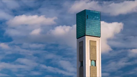 Timelapse of the great mosque Stock Footage 129425657