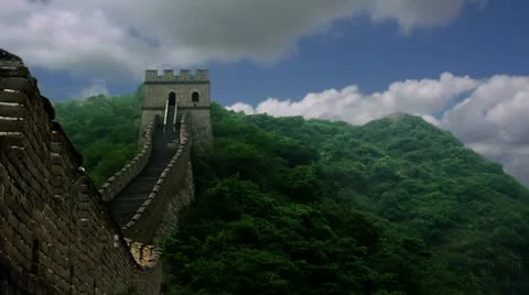 Timelapse Great Wall Stockbeeldmateriaal 11596554
