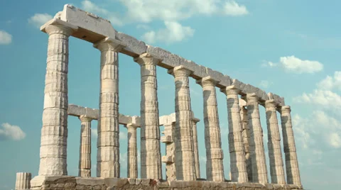Timelapse of Greek Columns Stock Footage 39367988