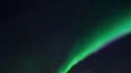 Timelapse Of Green And Purple Northern Lights In The Sky During Night Stock Footage