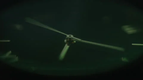 Timelapse of Green Spinning Clock Stock Footage 208806162