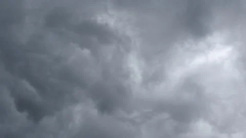Timelapse of grey storm clouds Stock Footage 214750647