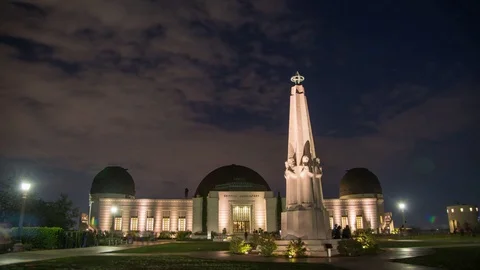 Timelapse of Griffith Observatory Los Angeles Stock Footage 70479437