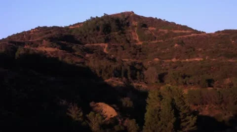 Timelapse Griffith Park hills Vídeo Stock 11587689