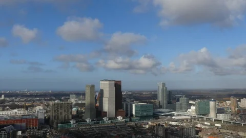 Timelapse of The Hague skyline 動画素材 124775140
