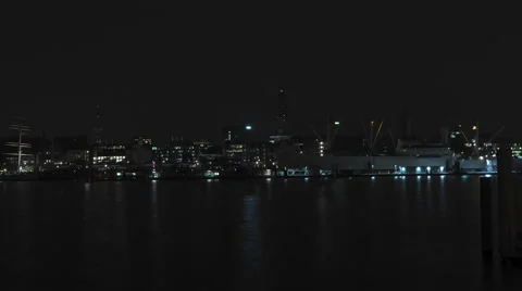 Timelapse, Hamburg, Harbor, Elbe 스톡 동영상 42158613