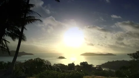 Timelapse Hamilton Island Sunset Stock Footage 8522730