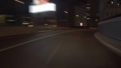 Timelapse - Hanshin Expressway circle track ( Soft focus ) Stock Footage 90191118