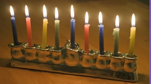Timelapse Hanukkah 02 Stock Footage