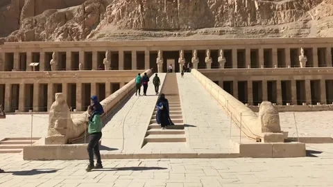 Timelapse Hatshepsut Temple Video stock 157361372
