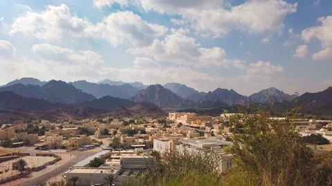Timelapse of Hatta town which is part of Dubai emirate in the UAE Stock Footage 146056941