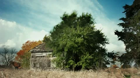 Timelapse haunted house Stock-Footage 11607998