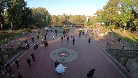 TimeLapse Hd: Central Park NYC Fountain Extravaganza Video stock 82243977