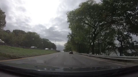 TimeLapse Hd : Driving from Westchester NY to New York City, 30 mins in 29 secs Video stock 81521925