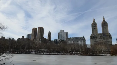 Timelapse HD video of Central Park and Manhattan New York Stock Footage 46203768