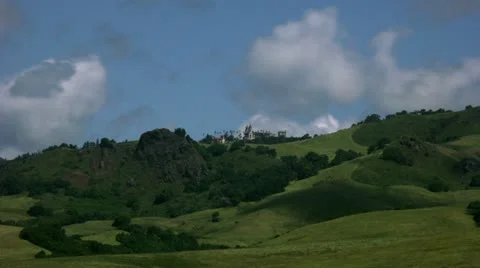 Timelapse Hearst Castle landscape 스톡 동영상 11558064