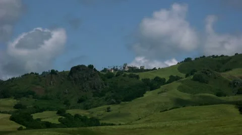 Timelapse Hearst Castle landscape Video stock 11606653