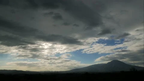 Timelapse of heavenly clouds over the city. Stock Footage 135347166