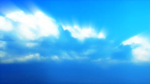 Timelapse Heavenly Sky Clouds 23 Loop HD1080 Stock Footage