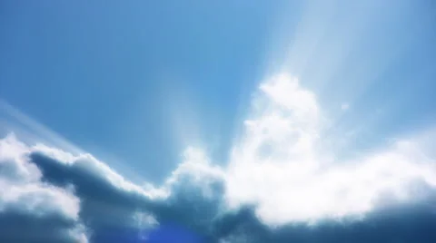 Timelapse Heavenly Sky Clouds 24 Loop HD1080 Vídeos de archivo 4843686