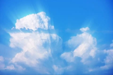 Timelapse Heavenly Sky Clouds 83 Loop SD wide Vídeos de archivo 8950471