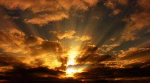 Timelapse Heavenly Sunset 08 Loop WEB Vídeos de archivo 4885077
