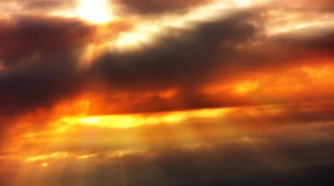 Timelapse Heavenly Sunset 12 Loop HD1080 Vídeos de archivo 4879070