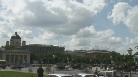 Timelapse Heldenplatz Vienna  Stock-Footage 1064886