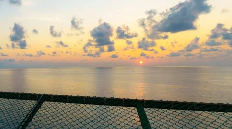 Timelapse on helideck at jack up rig. Stock Footage 56133020