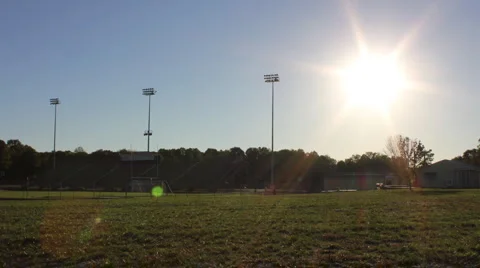 Timelapse High School Stadium 2 Stock Footage 1107631