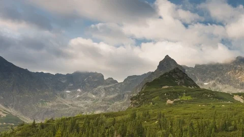 Timelapse High Tatra Mountains Cloudscape 库存影片 117127660