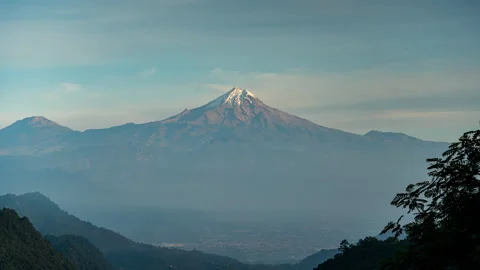 Timelapse Of The Highest Mountain In Mexico, Orizaba Peak from Veracruz Stock Footage 196276780