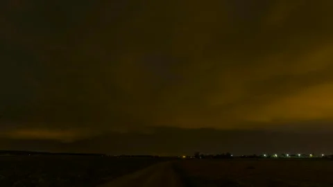 Timelapse of a highly electrically active storm Stock Footage 301406353