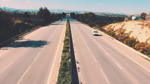 Timelapse of highway in cyprus Stock Footage 128506483