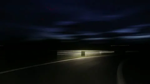 Timelapse Highway Stockbeeldmateriaal 11528116