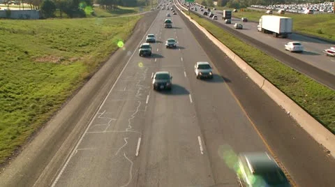 TIMELAPSE HIGHWAY TEXAS RUSH HOUR Stock Footage 12536994
