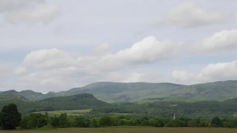 Timelapse of hills by Comrie, Perthshire 库存影片 81031871