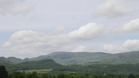 Timelapse of hills by Comrie, Perthshire 库存影片 81035040