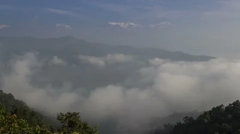 Timelapse of the Himalayan range and Fewa lake Stock Footage 59067078
