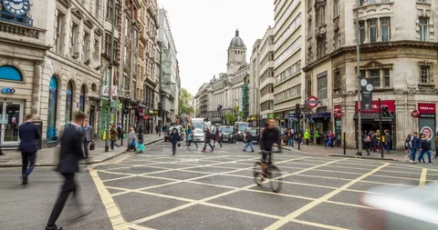 Timelapse Holborn, London Stock Footage 90079985
