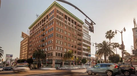 TimeLapse hollywood Blvd Stock Footage 49801246
