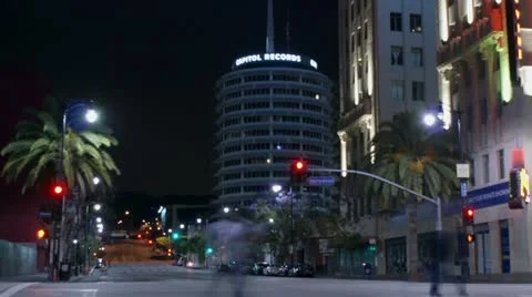 Timelapse Hollywood intersection 스톡 동영상 11552240