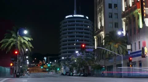 Timelapse Hollywood intersection Vídeo Stock 11603702